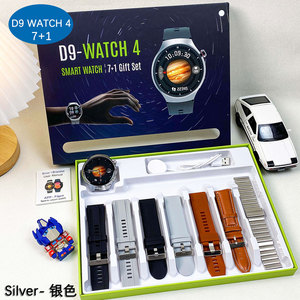 สินค้ามาใหม่นาฬิกา Watch4 9 D11 HD, นาฬิกาอัจฉริยะแบบไร้สายชาร์จใหม่ได้สายหนังเหล็กขนาด7 + 1 IP67หน้าจอกลมกันน้ำ - Product Image 2