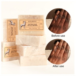 <strong>Soap</strong> Made From Goat Milk and Scrub Particles Moisturizing Lightening Honey Organic Skincare Best Goat Milk <strong>Soap</strong> - Product Image 2