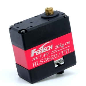 Feetech HLS3620M 20 кг, алюминиевый корпус с высоким крутящим моментом, магнитное кодирование, 360 градусов, одинарная двойная ось, механический сервопривод для последовательной шины - Product Image 1