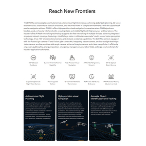 Autel Robotics EVO MAX 4T頑丈なバンドル1/1.28 "CMOS 8K光学ズームサーマルL-aser 4カメラ1台のドローンエンタープライズドローン - Product Image 3