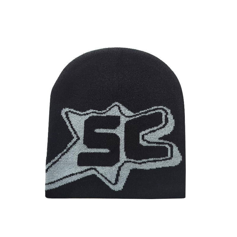 Black+Grey Beanie SC