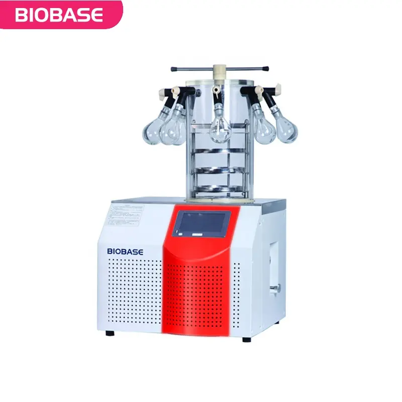 Máquina liofilizadora de laboratorio BIOBASE, liofilizador seco, pequeña máquina de liofilización
