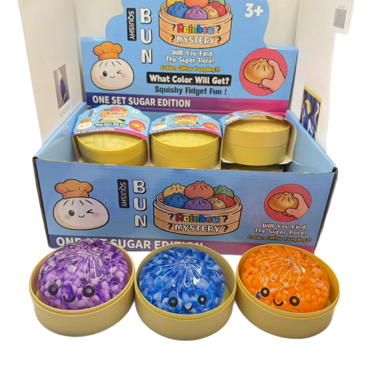 (8,5*5,5 cm) Petits pains vapeur avec expressions faciales