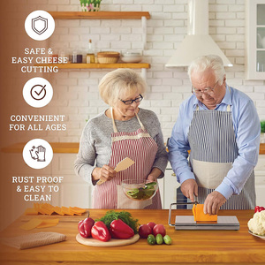 Thép không gỉ kim loại pho mát cắt có thể thay thế dây pho mát <span class=keywords><strong>Slicer</strong></span> với hội Đồng Quản Trị và đo lưới - Product Image 4