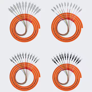 Fabrika 12 çekirdek FC OM3 şerit Pigtail tek çekirdekli Pigtail 0.9 sıkıca kılıflı Fusion ekleme 12 renk Fiber için özel - Product Image 4