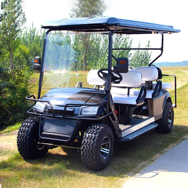 Voiturettes de golf électriques KNL 2 4 6 places prix bon marché buggy voiture à vendre club chinois prezzi quatre voiturette de golf électrique fermée