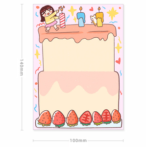 LABON定制可爱卡通生日格斗女孩系列信息记事本全彩印刷备忘录文具 - Product Image 4