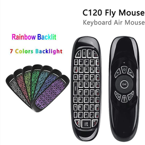 Air Mouse C120 Teclado de voz retroiluminado Control remoto inalámbrico mini Teclado Ratón Control remoto para sistema Android - Product Image 3