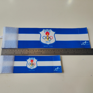 Brazaletes elásticos de gancho y bucle Brazaletes personalizados con impresión de bandera - Product Image 1