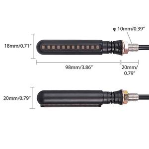 <strong>ADT</strong> Flowing Universal Motorcycle 12 <strong>LED</strong> Turn Signal Indicators Light Motor Bike <strong>LED</strong> Turn Signal Lamp - Product Image 1