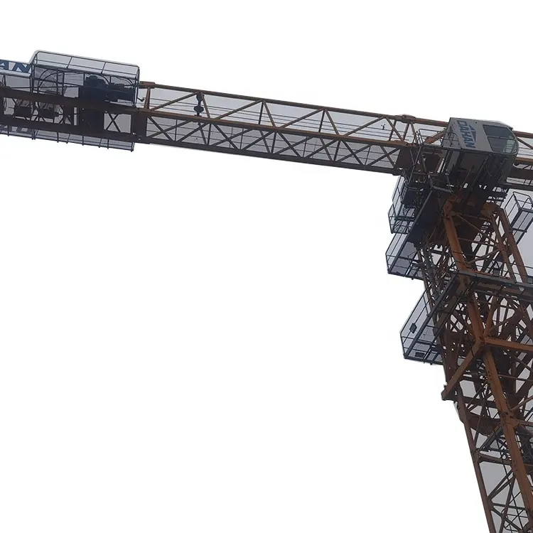 중국 75m 붐 길이 12Ton 탑 Crane 기에서 건장한 장비