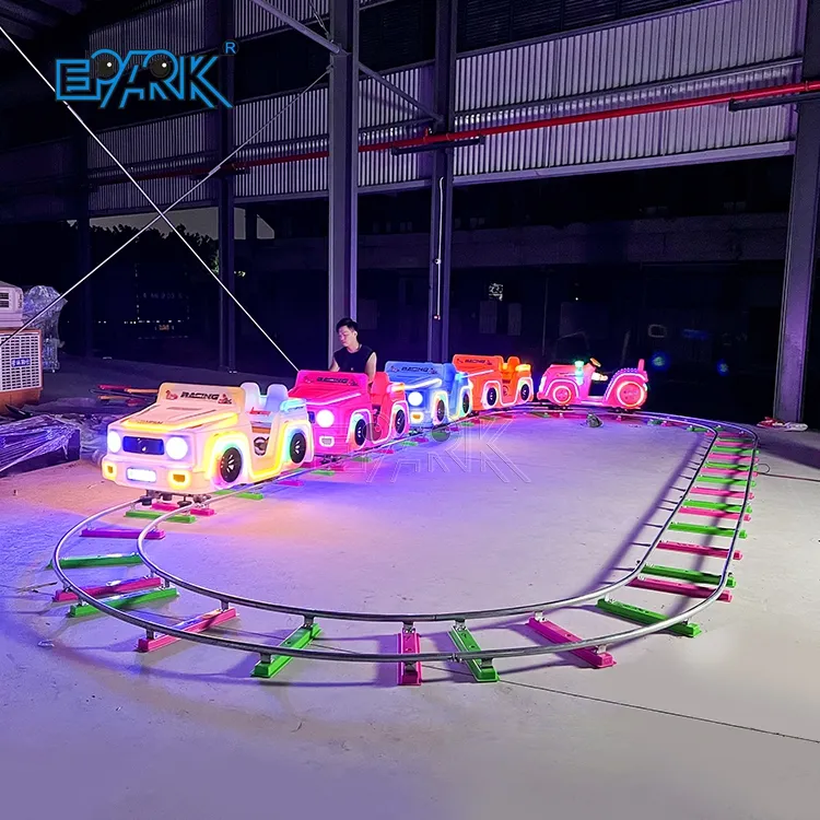 Yeni çocuklar küçük elektrikli tren eğlence parkı binmek Mini parça tren çocuk araba sürmek