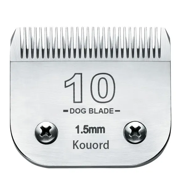 Kouord Pet Produkte Gute Qualität 1,5mm Dog Clipper Pet Groom ing Blade 10 # A5 Teile Klinge für A5 Pet Clipper Klingen Hund auf Lager