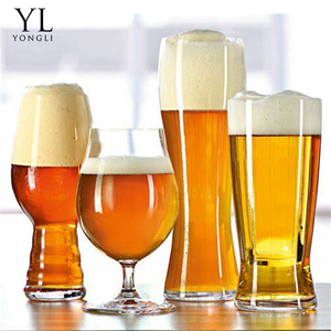 クラシック10オンス16オンスクラフトガラス製品カップ4個セットパーソナライズされたビールマグ虹色の小麦ビールカップビールガラス昇華 - Product Image 1