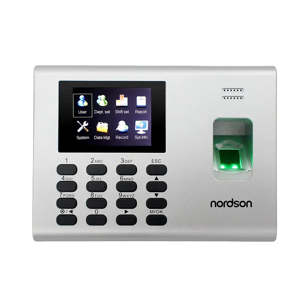 Nordson SSR Fingerprint Access Control e terminale di presenza del tempo con controllo dell'accesso alle impronte digitali della batteria di Backup integrato