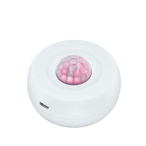 Sensor de movimiento inteligente WiFi Tuya: Detector de movimiento PIR inalámbrico Sensor infrarrojo interior con rango de detección de 360 grados