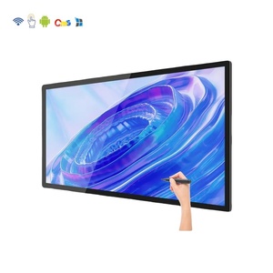 4K UHD Android умный дисплей 65 75 86 дюймов все в одном сенсорный монитор цифровой плеер рекламный экран цифровой настенный дисплей 500cd - Product Image 1
