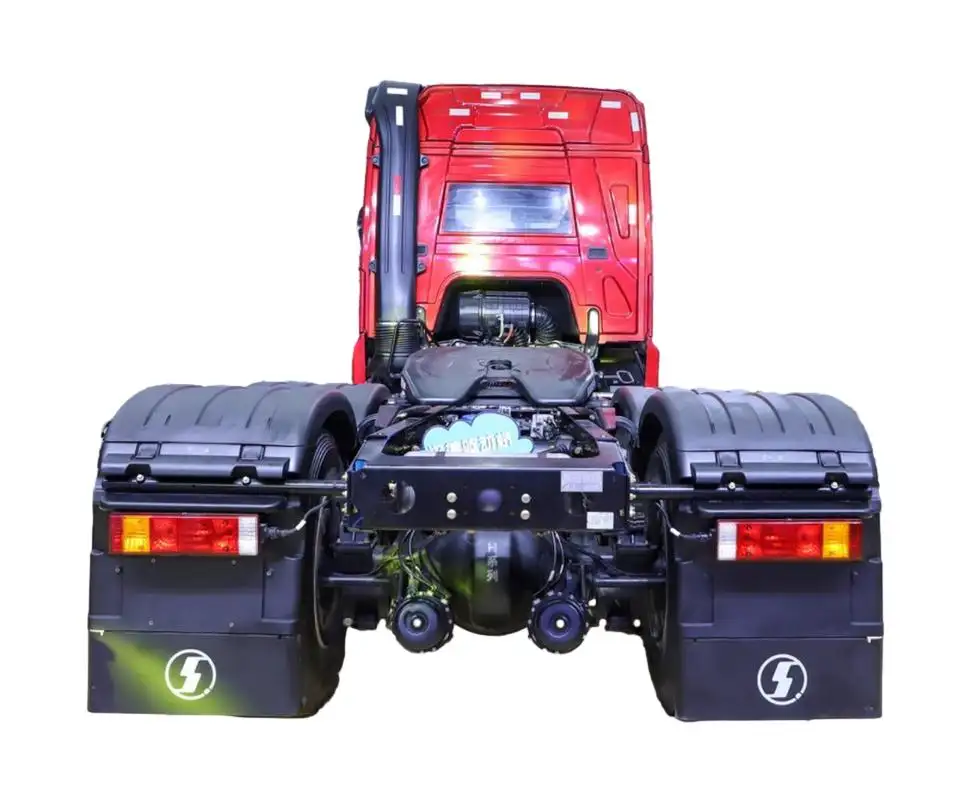 Shaanxi otomobil Cummins longlong6x4 kamyon kafa düşük fiyatlı hava süspansiyon sürücü koltuğu ile 660 beygir gücü dişli çekiş