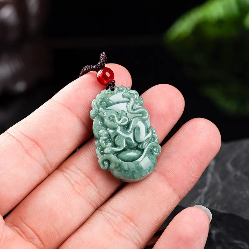 Colgante con diseño de estrella china, collar de jade con colgante de guardián, 12 estrellas, venta al por mayor