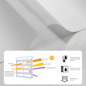 Oscuranti Zebra tapparelle con azionamento elettrico Wireless per il controllo della luce diurna e notturna in finestre moderne - Product Image 3