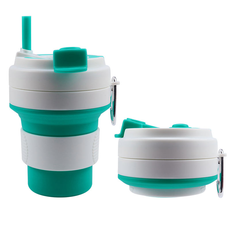 Green with lid&straw
