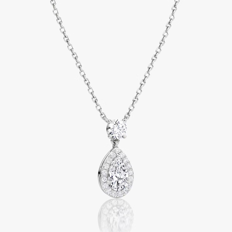 Moissanite+GRA Certificate-White Gold