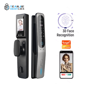 Tuya App tam otomatik akıllı kilit WiFi yüz tanıma parmak izi şifre RFID kart App dijital kapı kilidi kamera ile - Product Image 1