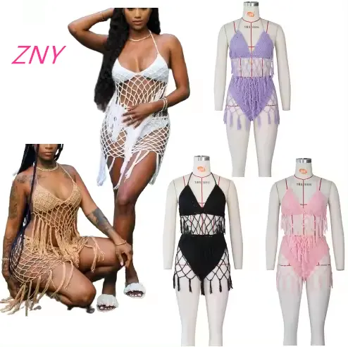 Nouveauté 2024, vêtements d'été pour femmes, ensemble maillot de bain personnalisé 2 pièces, maillots de bain à nouer sur le côté, vêtements de plage Sexy, Micro string, Bikini