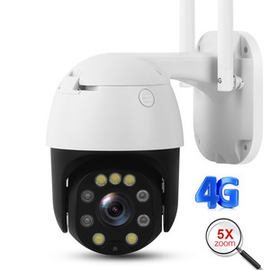H.265 3G 4G GSM sim卡5MP 5X变焦双向音频PTZ WIFI IP安全室外摄像机农场果园PTZ 4G IP摄像机球型摄像机 - Product Image 1
