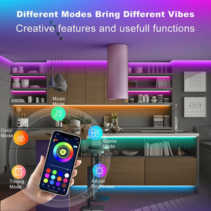 Светодиодные полосы света Wifi Bluetooth управления 5050RGB смарт-полосы освещения для дома 5 м/10 м/30 м - Product Image 2