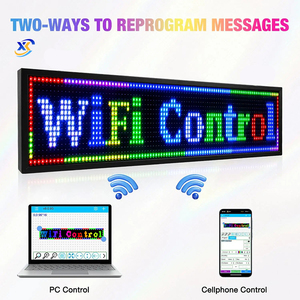 Personalizzazione Full Color Moving ScreenOutdoor Shop LED Rolling WIFI programma cartello pubblicitario Multi colore Display a Led - Product Image 4
