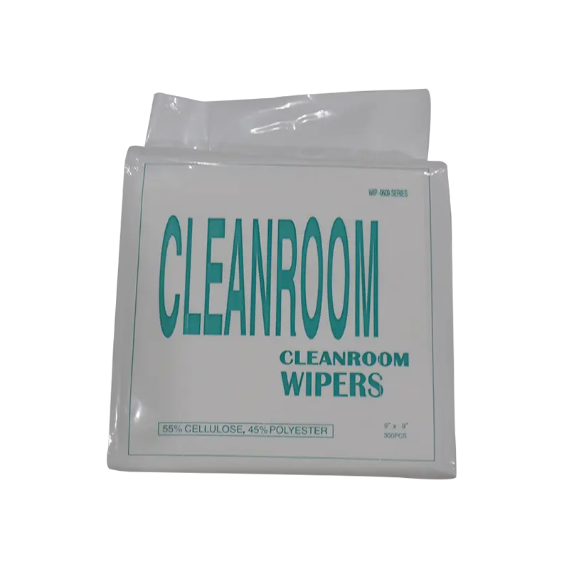 Lint Free Industrial Nonwoven Class 10000 60g 55% Cellulose 45% Polyester Non Woven Cleanroom Wipes