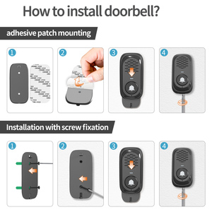 Inalámbrico 1000ft Range Intercom Timbre Sistema 4 Nivel de volumen Batería recargable de mano Impermeable Comunicación bidireccional para