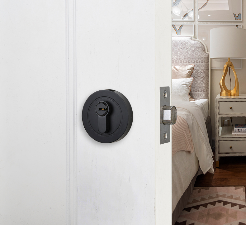Professional Manufacturer Black Door Handle Zinc Alloy Mortise Lever Door Handle Lock For Indoor