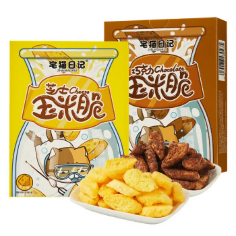 Zhimaoriji snack esotici patatine di mais formaggio croccante aromatizzato 94g snack alimentari