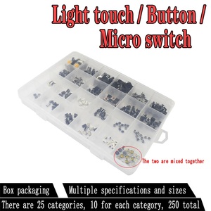 250 pz 25 tipi X10 pz pulsante tattile interruttore a tocco tasti tasti telecomando pulsante microinterruttore vendita calda - Product Image 1