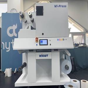 Vi-Press CMYK + белый тонер рулонный принтер этикеток холодный ламинат цифровой тонер принтер этикеток с переменной печатью данных - Product Image 6