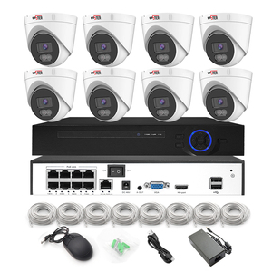 ENSTER OEM Full Color <strong>Motion</strong> <strong>Detection</strong> Turret 5MP 4K 8 Channel Night Vision POE HD IP <strong>Security</strong> Network Surveillancea <strong>System</strong> - Product Image 1