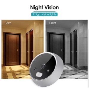 Fábrica al por mayor 720P Video Timbre Puerta Mirilla digital Visión nocturna Intercomunicador bidireccional Visor de puerta Cámara de seguridad para el hogar - Product Image 6