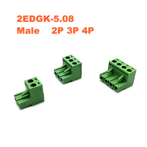 2EDG 2pin 5.08MM pitch pluggable screw <strong>terminal</strong> <strong>block</strong> 5.08 2 pin <strong>plug</strong> type pcb connector <strong>PLUG</strong> + <strong>SOCKET</strong> 300v - Product Image 3
