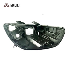 LED פנס בסיס פנס דיור אור תיבת עבור A6 <span class=keywords><strong>C7</strong></span> 2016 2017 2018 LED פנס שחור מארז