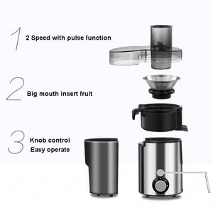 Stokta otomatik mekanik meyve santrifüj suyu üreticisi yüzlü ev aletleri Blender sıkacağı makinesi - Product Image 3