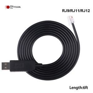 Oem Length Wholesale <strong>Usb</strong> <strong>a</strong> Male to Rj11 Male Adapter Rs232 Serial 4P4C Rj9 Rj12 Cable Rs232 <strong>Usb</strong> <strong>a</strong> to Rj11 4P4C Cable - Product Image 5