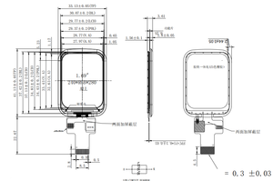 Display TFT da 1.69 pollici 240x280 modulo Display LCD Touch Screen LCD da 1.7 pollici per orologio Smart Touch - Product Image 3