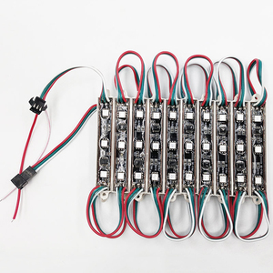 Черный 7515 светодиод Dmx по модулю 16703 Ic 3 провода 1 Вт 5050 3 чип 12 В Rgb светодиодный модуль полный цвет