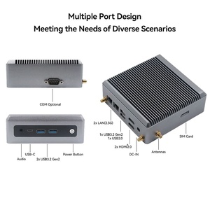 Maxtang Mini-PCs mit Intel N100-CPU DDR4 16GB RAM 1TB M.2 SATA SSD Aluminium-PC ohne Lüfter für industrielle und pädagogische Zwecke - Product Image 4