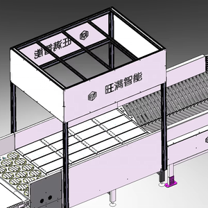 Estación de embalaje de comercio electrónico línea de clasificación de paquetes clasificador de ruedas separador transportador con sistema DWS dinámico - Product Image 2