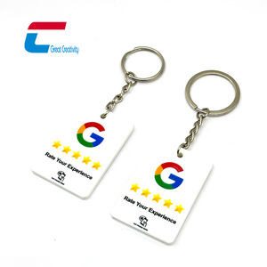 13.56MHz tùy chỉnh vuông Acrylic NFC Keychain phương tiện truyền thông xã hội Google xem xét NFC Keychain - Product Image 5