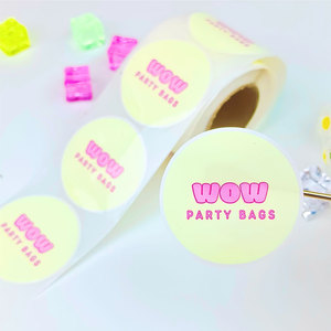 Fabrika özel su geçirmez PVC etiket baskı yuvarlak kendinden yapışkanlı kozmetik VinylSticker - Product Image 6