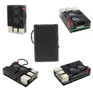 Raspberry Pi 3 B-type Raspberry Pi 3B/3B + carcasa de aleación de aluminio carcasa blindada de disipación de calor